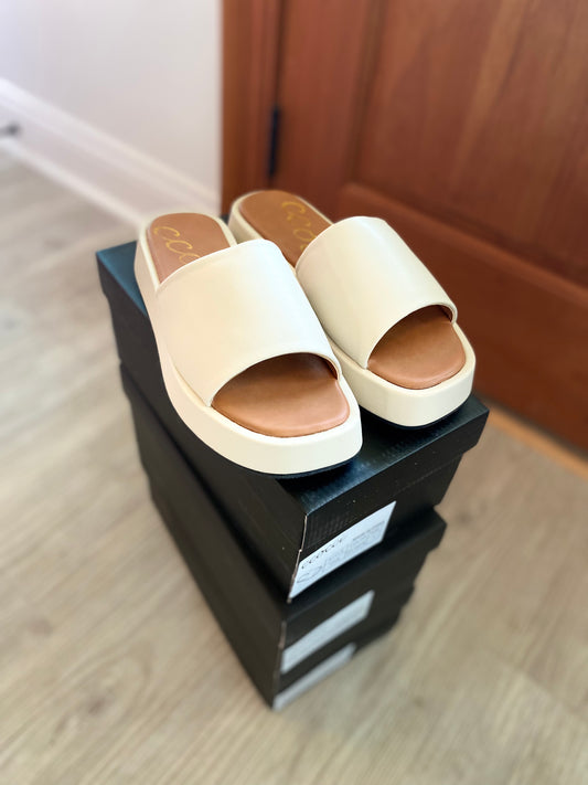 Off White Chunky Platform